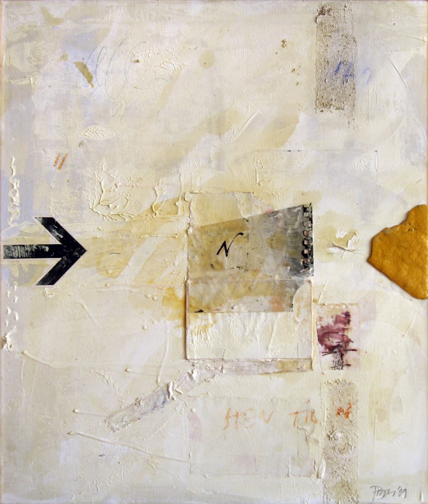 Lars Pryds: Hen til N, 2009. Maleri 70x60 cm.