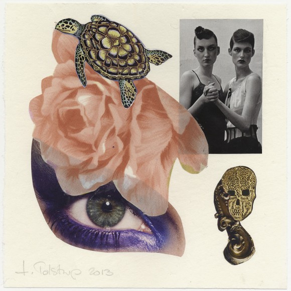 Lisbeth Tolstrup: Collage, 2013. 25 x 25 cm.