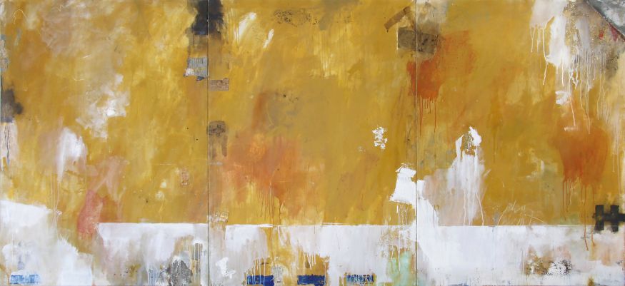 Lars Pryds: "Gul Mur (Triptykon)", 1987.