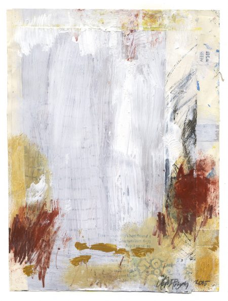 Lars Pryds: "Uden titel", 2015. Tegning/Collage på papir. 32x24,2cm.