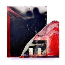 Facet, 2023. 33,4 x 35,4 cm - maleri skabt til udstilling i Trappegalleriet Nakskov,  2023.